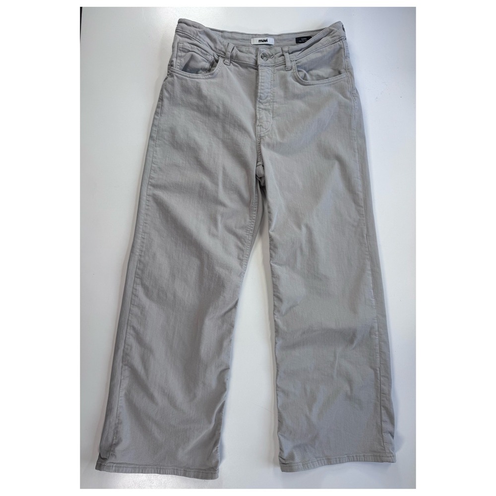 MAVI Alena High-Rise Straight Jean Pant Gray Womens 29x27.5